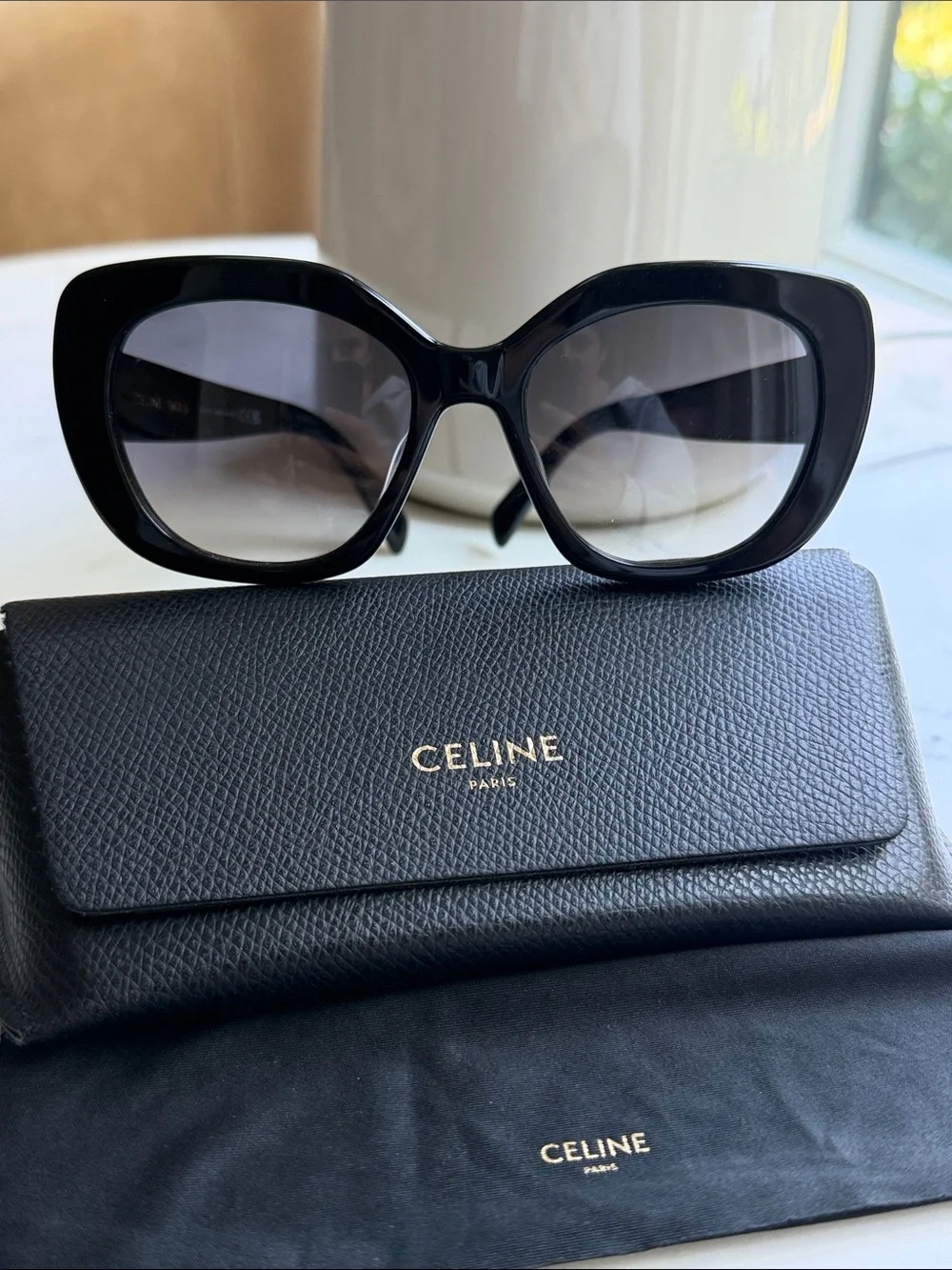 Celine Triomphe Logo Oversize Sunglasses